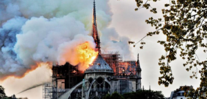 Notre Dame's spire collapses in huge fire