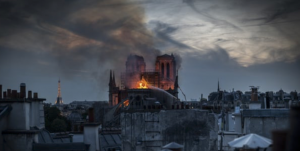 Notre Dame's spire collapses in huge fire