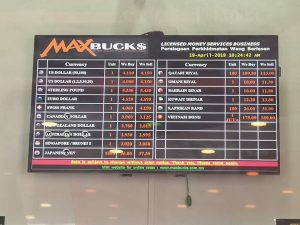 Here is Friday Money Changer Exchange Rate