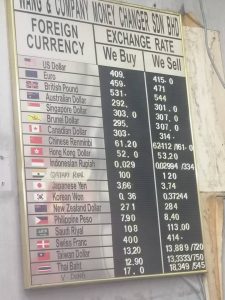MONDAY Money Changer Exchange Rates Johor Bahru