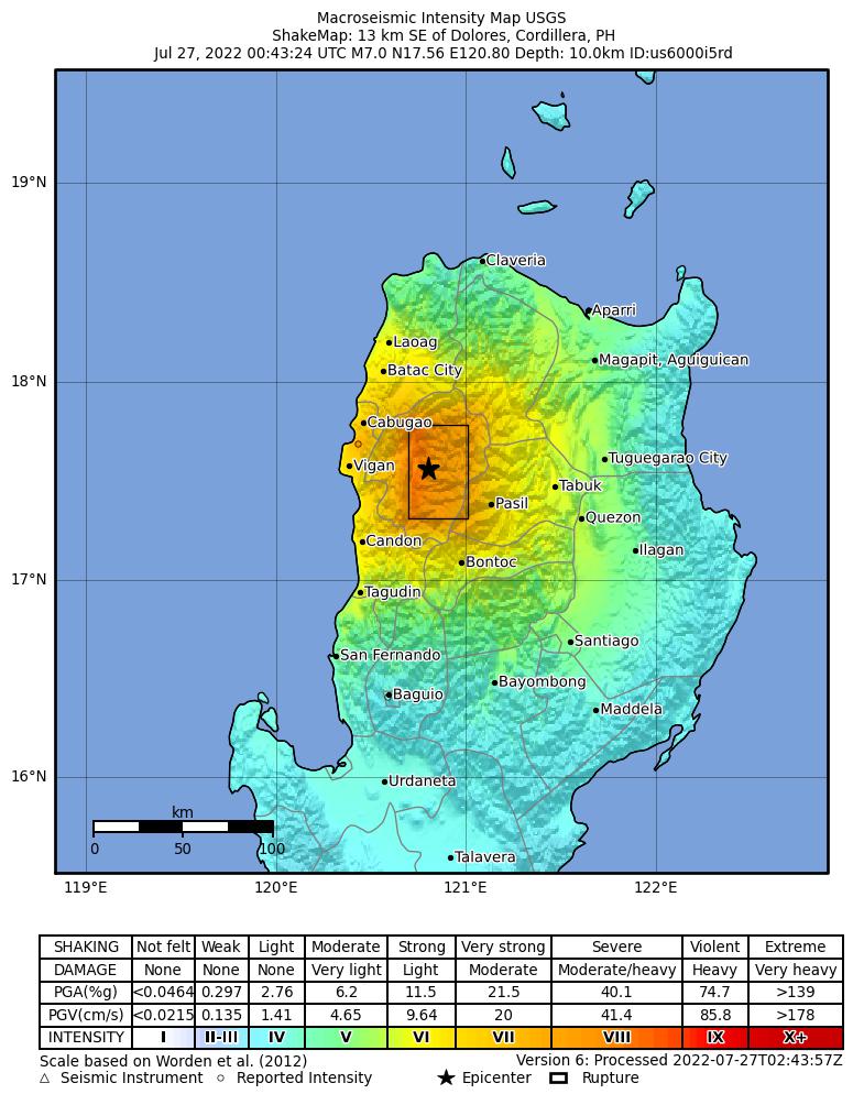 Magnitude 7.1 earthquake in Philippines, UNESCO site damaged